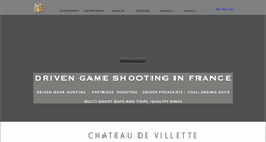 Desktop Screenshot of gameshootingfrance.com